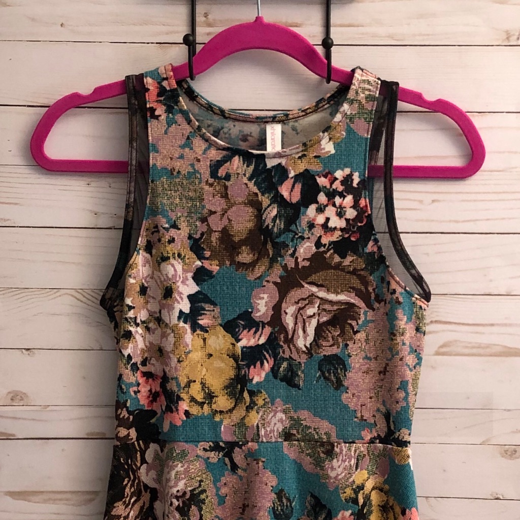 ALine Flowery Dress